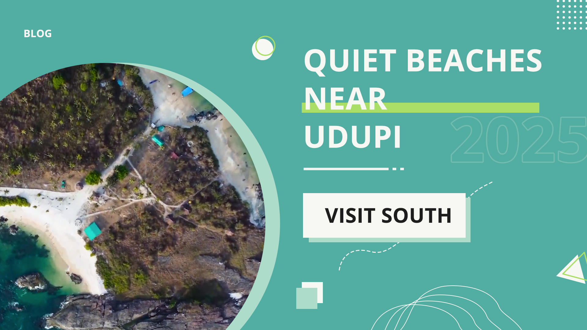 Empty golden beach near Udupi with coconut palms and a calm Arabian Sea at sunset, no crowds in sight.