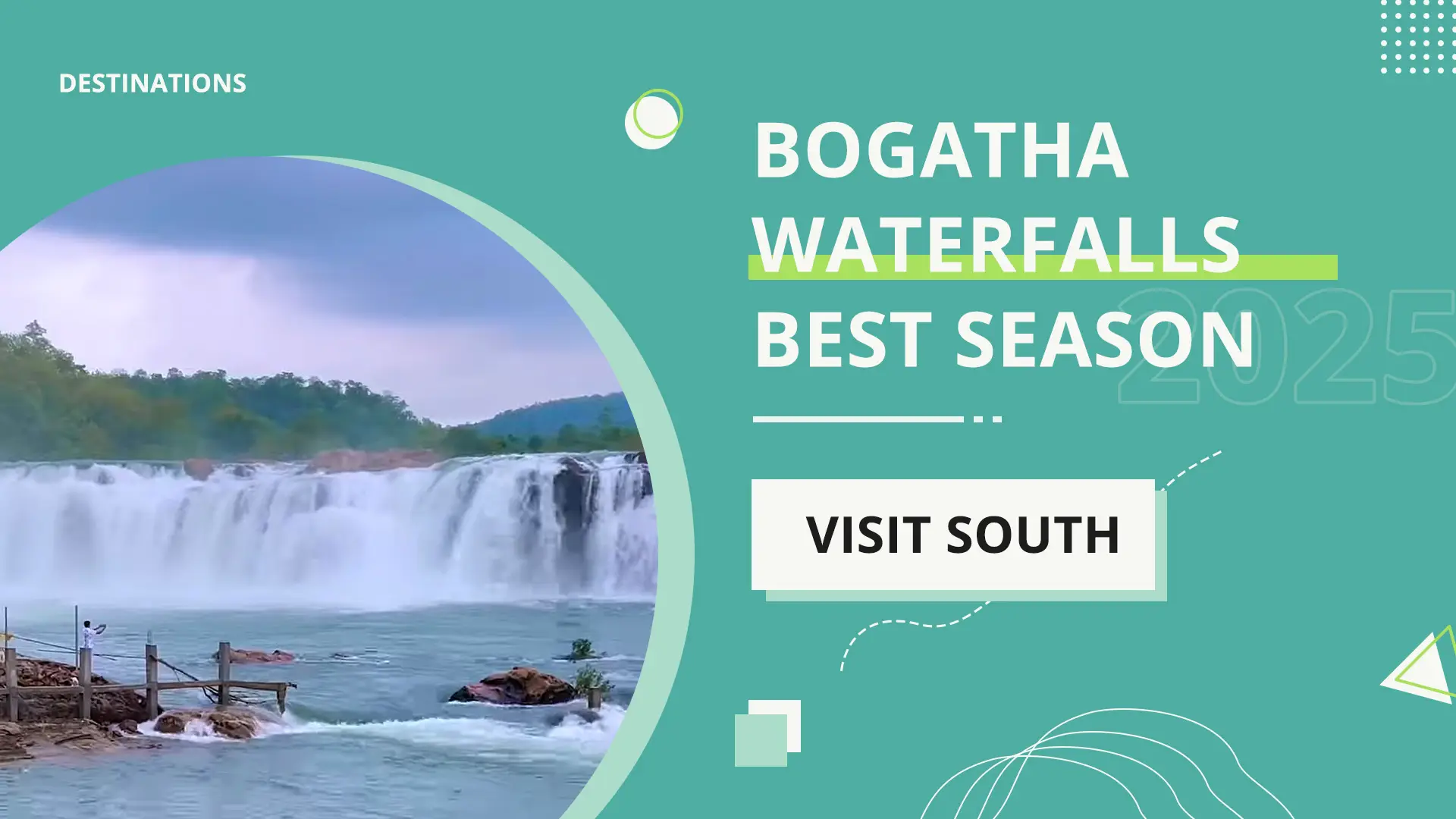 Wide curtain of Bogatha Waterfalls near Eturnagaram in Telangana with visitors at a safe viewpoint