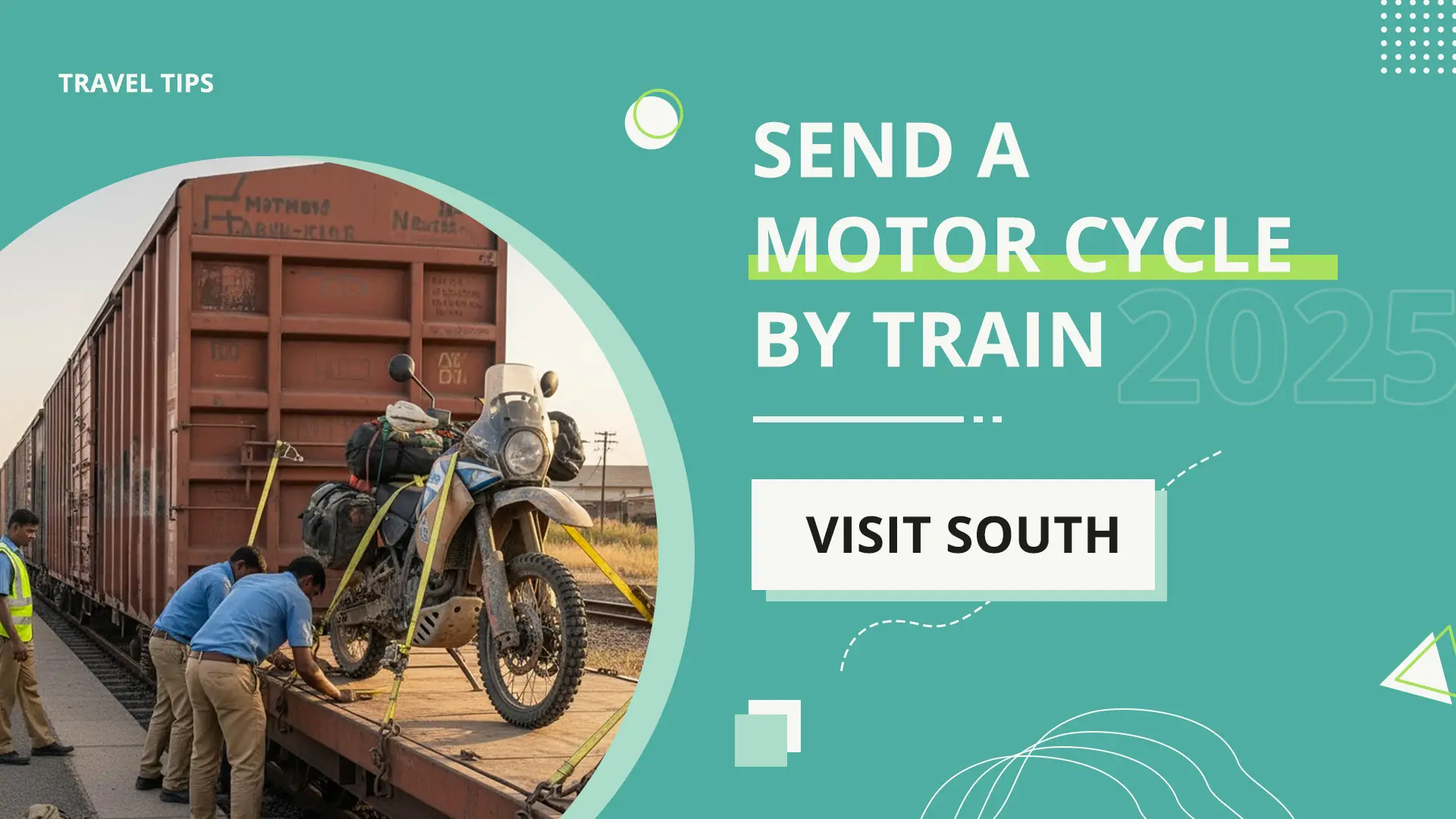 Motorcycle being wrapped with gunny and bubble at an Indian Railways parcel office
