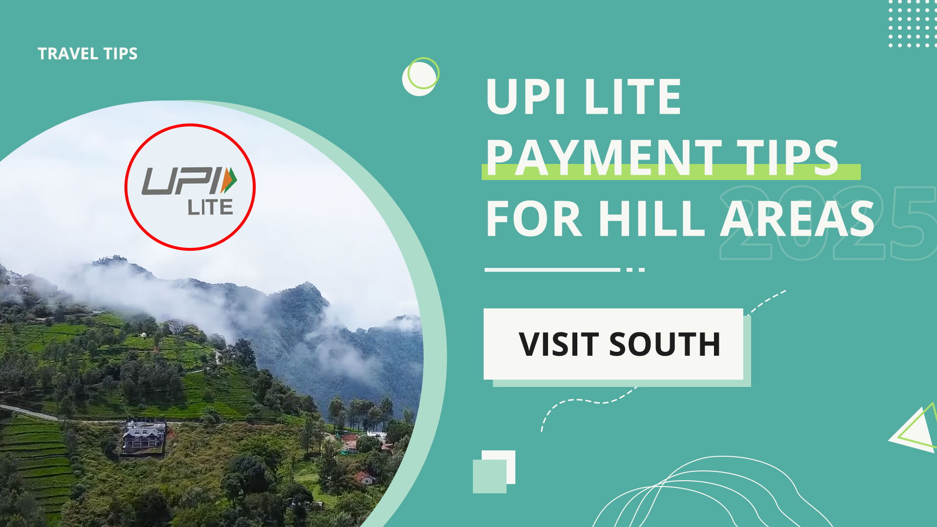 Traveller paying with UPI Lite at a hill‑station tea stall where mobile data is weak