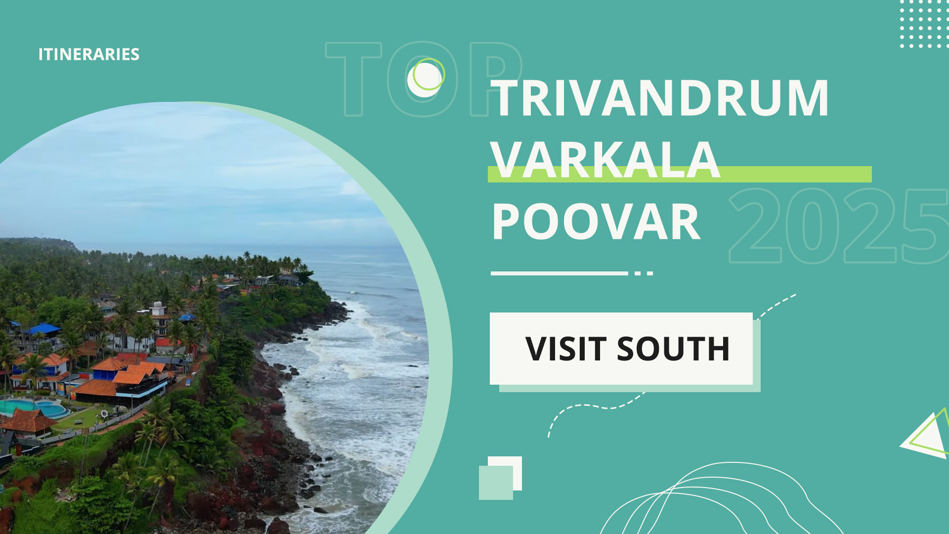 thiruvananthapuram to varkala to poovar 3 day itinerary with cliffs beaches backwater cruise costs and stays